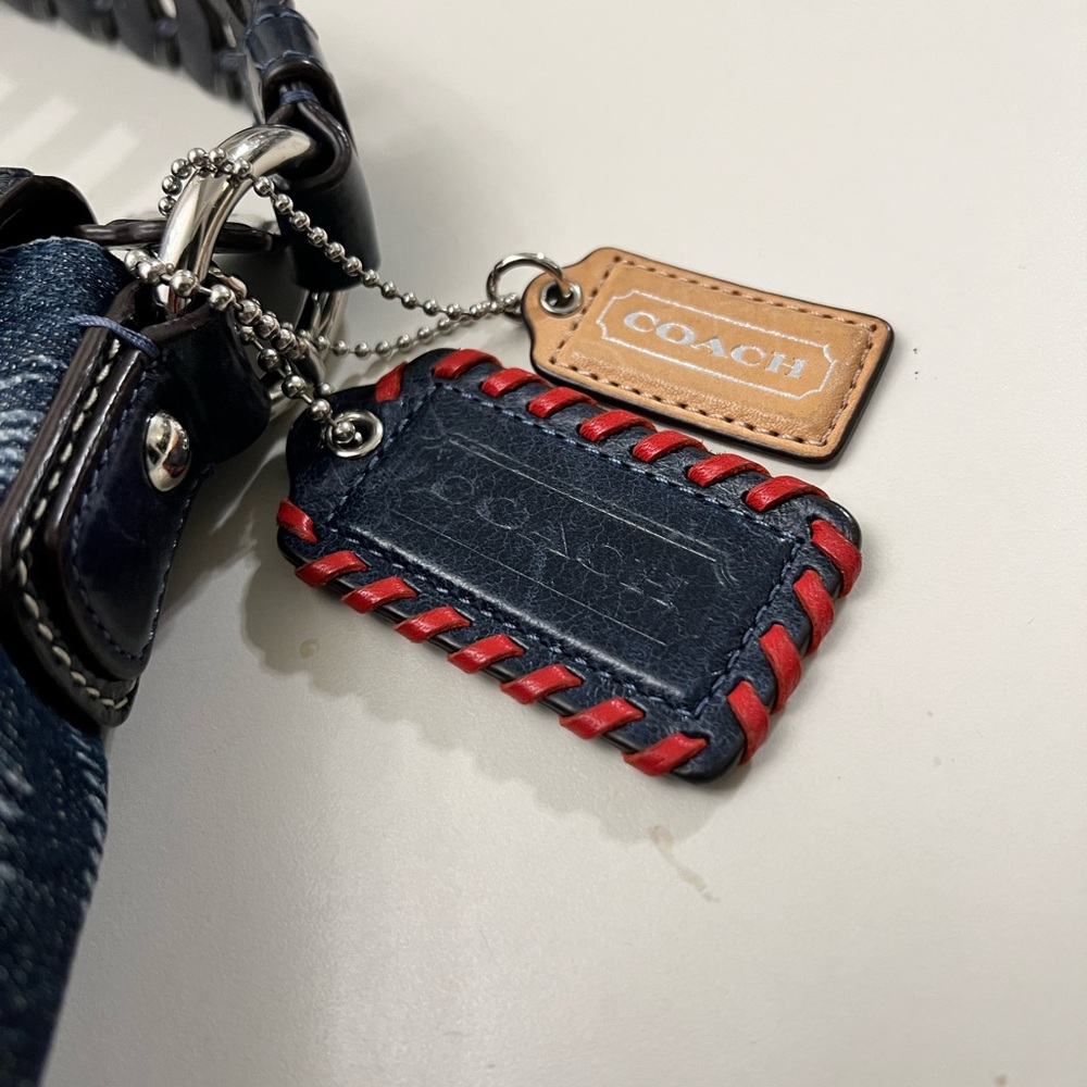 Coach poppy K1169 18991 denim-blue Jean hobo Y2K - Picture 8 of 16